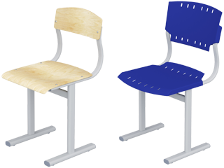 Школьные стулья усиленные (спинка дуга)