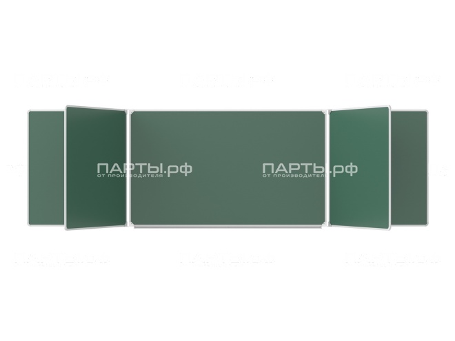 Пятиэлементная магнитная доска для мела 340х100 см ДО-54з Пятиэлементная магнитная доска для мела 340х100 см ДО-54з