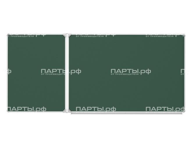 Двухэлементная магнитная доска для мела 225х100 см ДО-22з