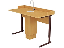 Стол для химии с мойкой регулируемый 4-6 г/р - СТХуб1.46