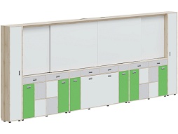 Рельсовая система хранения АГРОТЕХ 5760х300х2080 мм - МКП.4.П.С.2.ШО.ШД-Д.БСЗ