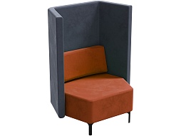 Диван 1-местный с высокой спинкой "Флекс" - ДВФ.1-ОС