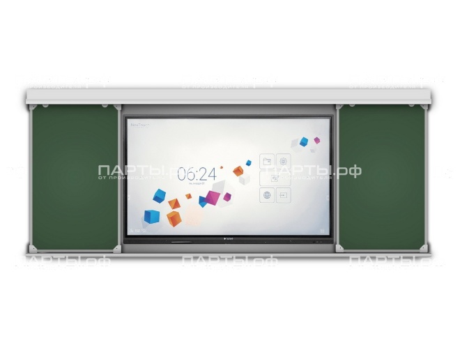 Раздвижная рельсовая система для интерактивной панели 300х120 см РСД37.15 Раздвижная рельсовая система для интерактивной панели 300х120 см РСД37.15