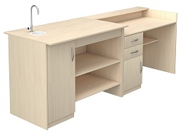 Стол демонстрационный для химии с раковиной - СДХ2-Д