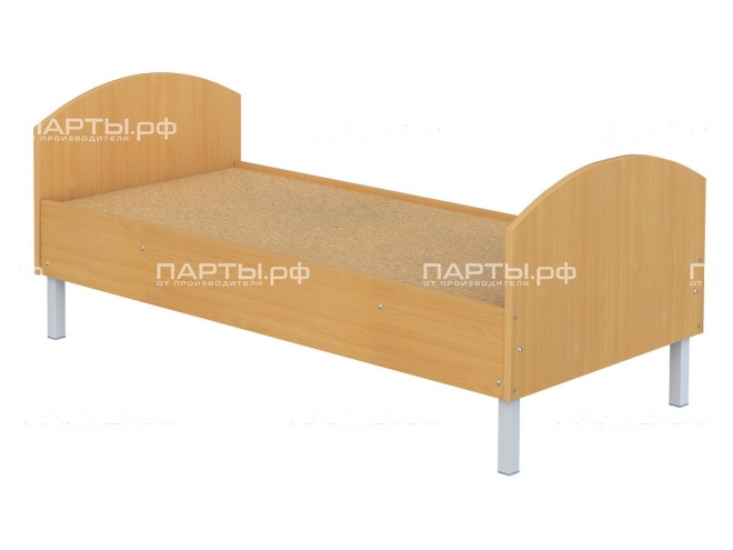 Кроватка для детского сада на металлических ножках 1-спальная "бук" КРДн1.01б Кроватка для детского сада на металлических ножках 1-спальная "бук" КРДн1.01б