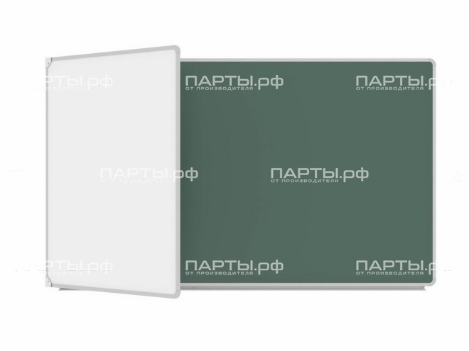 Двухэлементная магнитная доска комбинированная 255х100 см ДО-24к