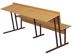 Парта 3-местная "Пюпитр" 6 г/р - ПРА3-КЧ.Б