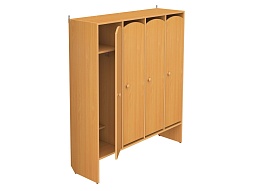 Шкафчик 4-секционный для детского сада "бук" - ШКД4б