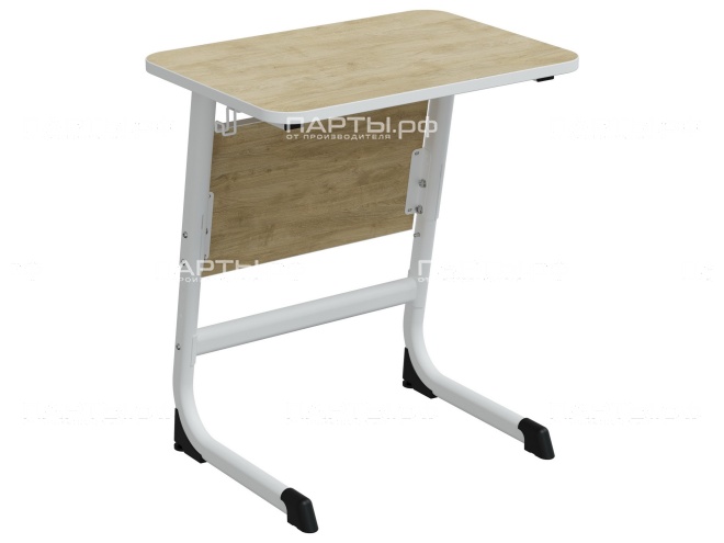Стол 1-местный школьный 5-7 г/р "Логика" регулируемый СУ.1.57.Л-Б.Д (дуб "Бардолино", м/к белый)