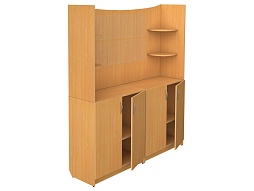 Шкаф информационный классный - 2ШКН2.21+ШКВ3.40