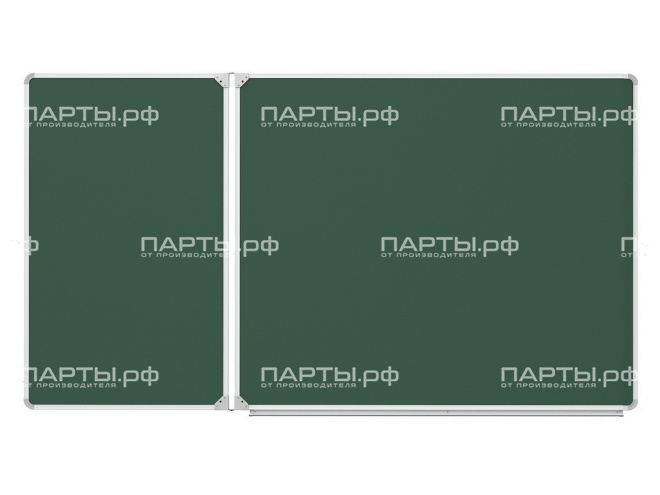 Двухэлементная магнитная доска для мела 180х100 см ДО-26з Двухэлементная магнитная доска для мела 180х100 см ДО-26з
