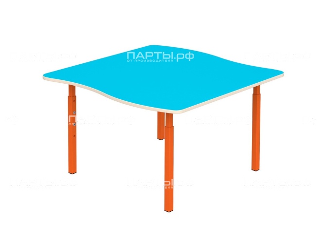 Стол "Волна" игровой "цветной" регулируемый 1-3 г/р СТДв1ц