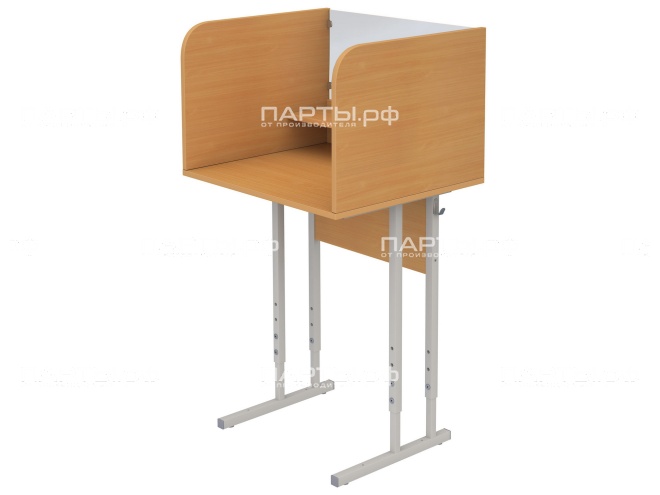 Стол 1-местный лингафонный 2-4 г/р регулируемый школьный СТИр1.24 (бук, м/к серый, квадратная труба) Стол 1-местный лингафонный 2-4 г/р регулируемый школьный СТИр1.24 (бук, м/к серый, квадратная труба)