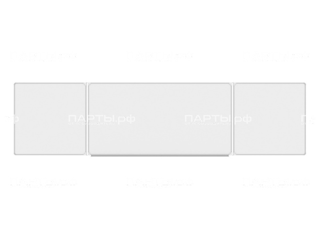 Трёхэлементная магнитная доска для маркера 400x100 см ДО-35б