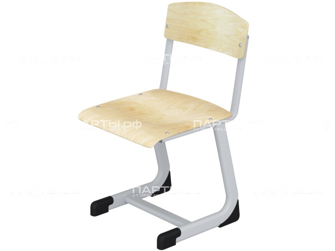 Стул школьный 5 г/р "Модерн" нерегулируемый СТУо1.5М-С.Ф (фанера, м/к серый, плоскоовальная труба)