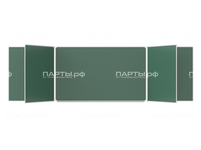 Пятиэлементная магнитная доска для мела 400х120 см ДО-59з Пятиэлементная магнитная доска для мела 400х120 см ДО-59з