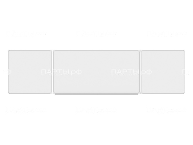 Трёхэлементная магнитная доска для маркера 400x100 см ДО-35б Трёхэлементная магнитная доска для маркера 400x100 см ДО-35б