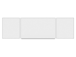 Доска 3-элементная маркерная 340x100 см - ДО-34б