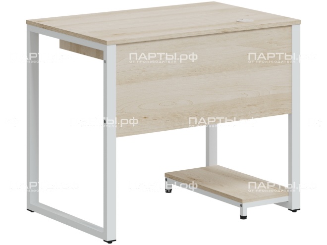 Стол компьютерный для кабинета информатики "Квадро" СК.1.К-Б.Д (дуб "Бардолино", м/к белый)