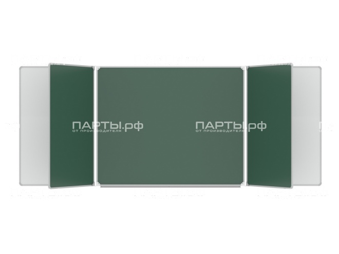 Пятиэлементная магнитная доска комбинированная 300x120 см ДО-57к