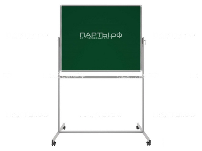 Двухсторонняя поворотная передвижная магнитная доска меловая 120х100 см ПО-26Ез Двухсторонняя поворотная передвижная магнитная доска меловая 120х100 см ПО-26Ез