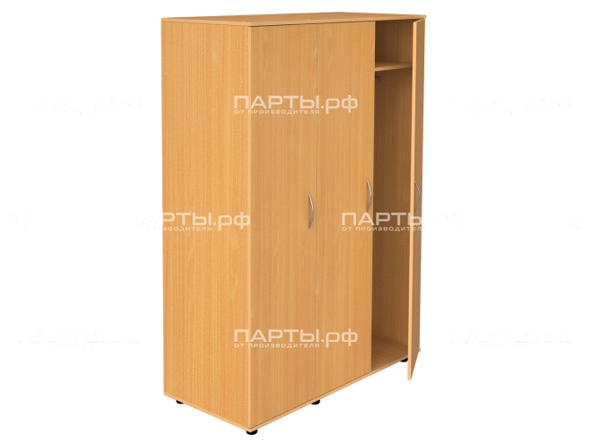 Шкаф платяной 3-дверный с полками для общежитий ПШТо5.58 Шкаф платяной 3-дверный с полками для общежитий ПШТо5.58