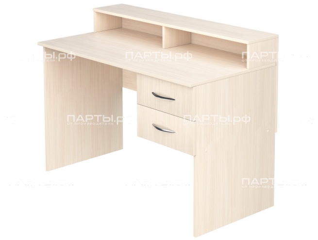 Стол для выдачи книг с тумбой для библиотеки СТВт1-Д (Дуб Молочный) Стол для выдачи книг с тумбой для библиотеки СТВт1-Д (Дуб Молочный)