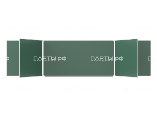 Пятиэлементная магнитная доска для мела 400х100 см ДО-55з Пятиэлементная магнитная доска для мела 400х100 см ДО-55з