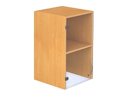 Секция 2-ярусная узкая со стеклом (правая) - ШКВ2.13п