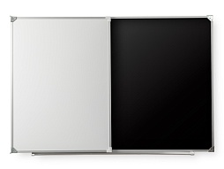 Доска для мела и маркера черная 225х100 см - ДКч 2.22