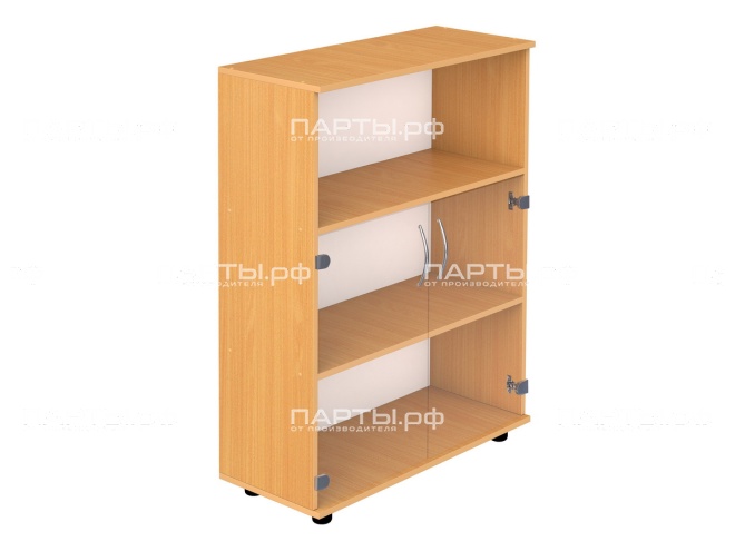Шкаф 3-уровневый полуоткрытый со стеклом ШКФ3.20
