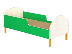 Кроватка детская на мет. ножках с бортиками "цветная" - КРДн1.02дц