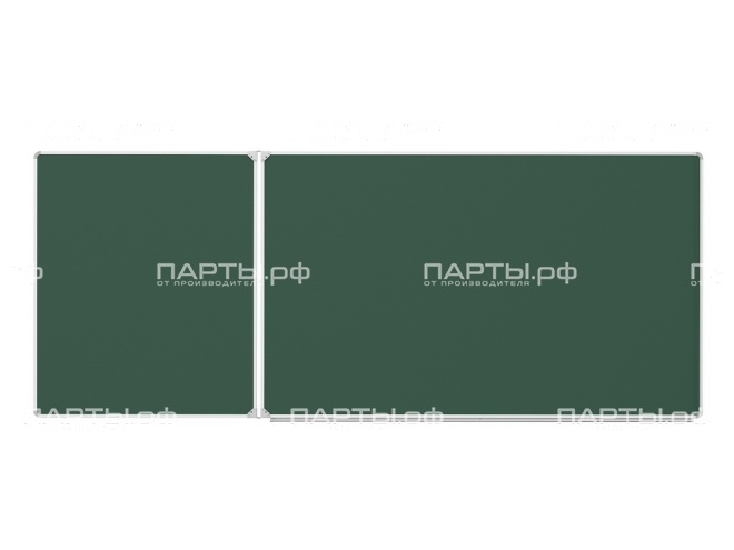 Двухэлементная магнитная доска для мела 300х120 см ДО-29з Двухэлементная магнитная доска для мела 300х120 см ДО-29з