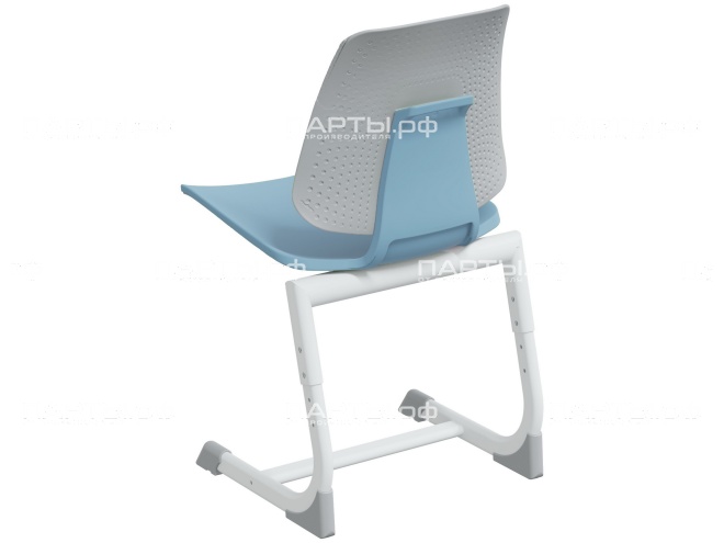 Стул школьный ученический 5-7 г/р "ЭРГО PL" регулируемый СтУ.57.ЭП-Б.СС (серый/синий, м/к белый)
