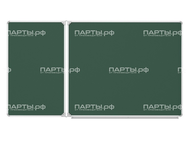 Двухэлементная магнитная доска для мела 180х100 см ДО-26з Двухэлементная магнитная доска для мела 180х100 см ДО-26з