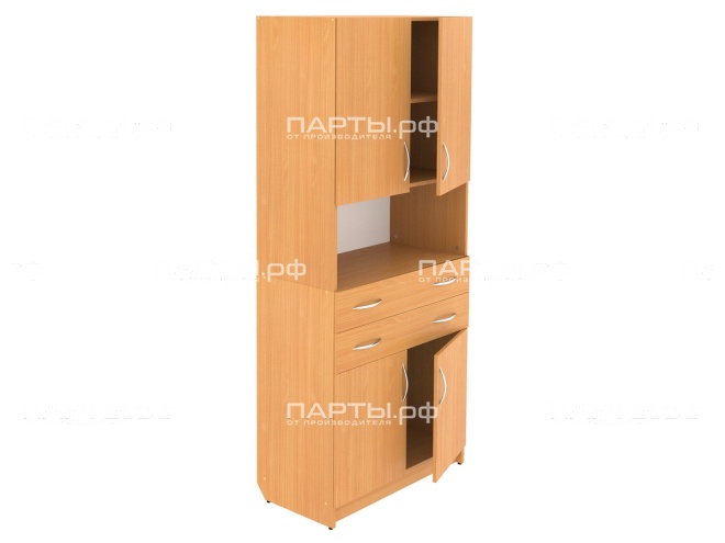 Шкаф закрытый с 2-мя ящиками и нишей для класса ШКНя2.22+ШКВ3.21