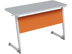 Стол 2-местный 5-7 г/р "Альтер" АГРОТЕХ, серый / оранжевый - СУ.2.57.АА-Б.СЗ