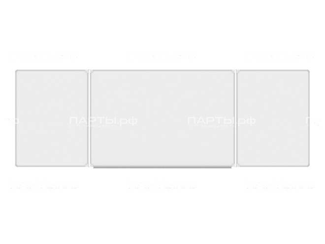 Трёхэлементная магнитная доска для маркера 360x120 см ДО-38б