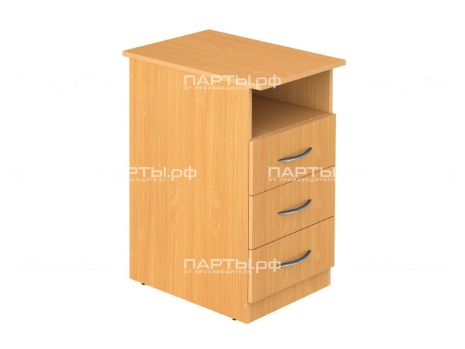 Тумба стационарная с нишей и 3-мя ящиками ТМБс1.02