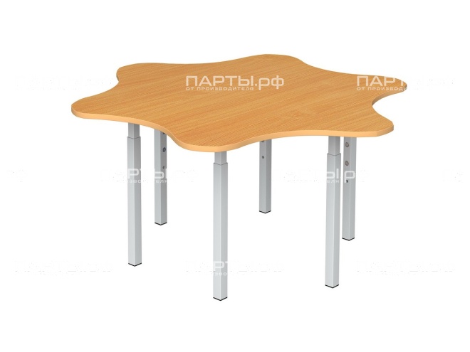 Стол "Ромашка" игровой "бук" регулируемый 1-3 г/р СТР1б
