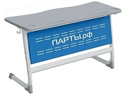 Стол 2-местный 3-5 г/р с наклоном "Логика" PL c перфорированным экраном - СУ.2.35.ЛУПП-Б.СО