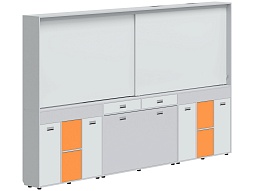 Рельсовая система хранения 3500х300х2080 мм - МКП.2.П.С.2-С.БСО