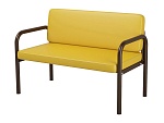 Диван 2-местный, желтый