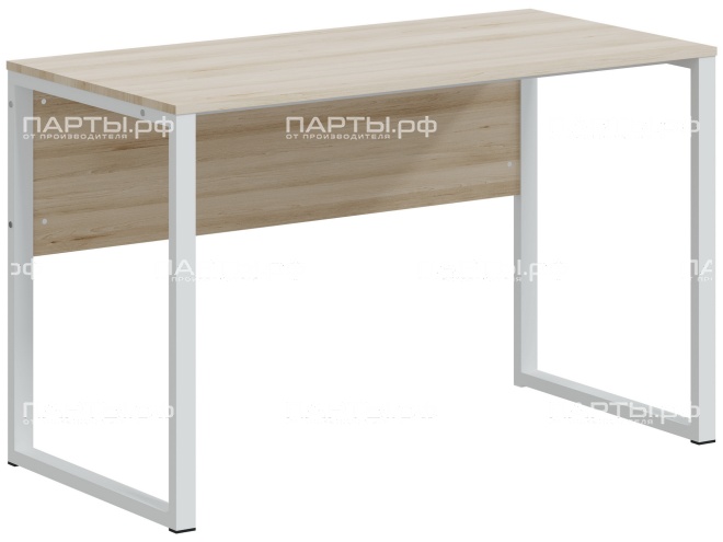 Стол письменный безтумбовый "Квадро" СП.12.6.К-Б.Д (дуб "Бардолино", м/к белый)