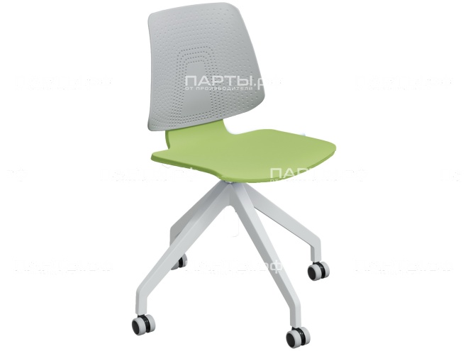 Стул школьный ученический 6 г/р "ЭРГО PL" поворотный Ст.П.ЭП-Б.СЗ (серый/зеленый, м/к белый)