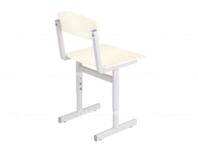 Металлокаркас школьного стола 3-5 г/р регулируемый МКро2.35 (серый, плоскоовальная труба)