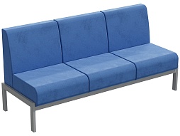 Диван модульный 3-местный "Лофт", голубой - ДМЛ.3-С.Г