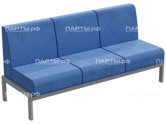 Диван модульный 2-местный "Лофт" 1180х640х820 мм ДМЛ.1-С.Г (обивка - голубой, м/к - серый) Диван модульный 2-местный "Лофт" 1180х640х820 мм ДМЛ.1-С.Г (обивка - голубой, м/к - серый)
