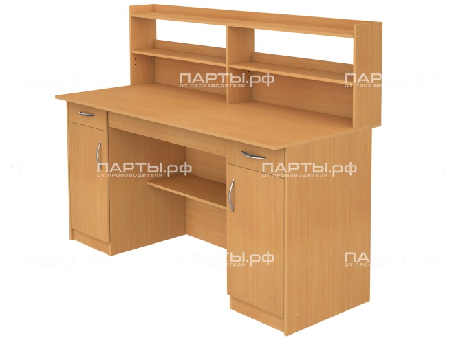 Стол препараторский лаборантский 2-тумбовый с полкой для реактивов СТП2.2-Б (Бук Бавария) Стол препараторский лаборантский 2-тумбовый с полкой для реактивов СТП2.2-Б (Бук Бавария)