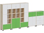Система хранения тип 2.1, белый / зеленый